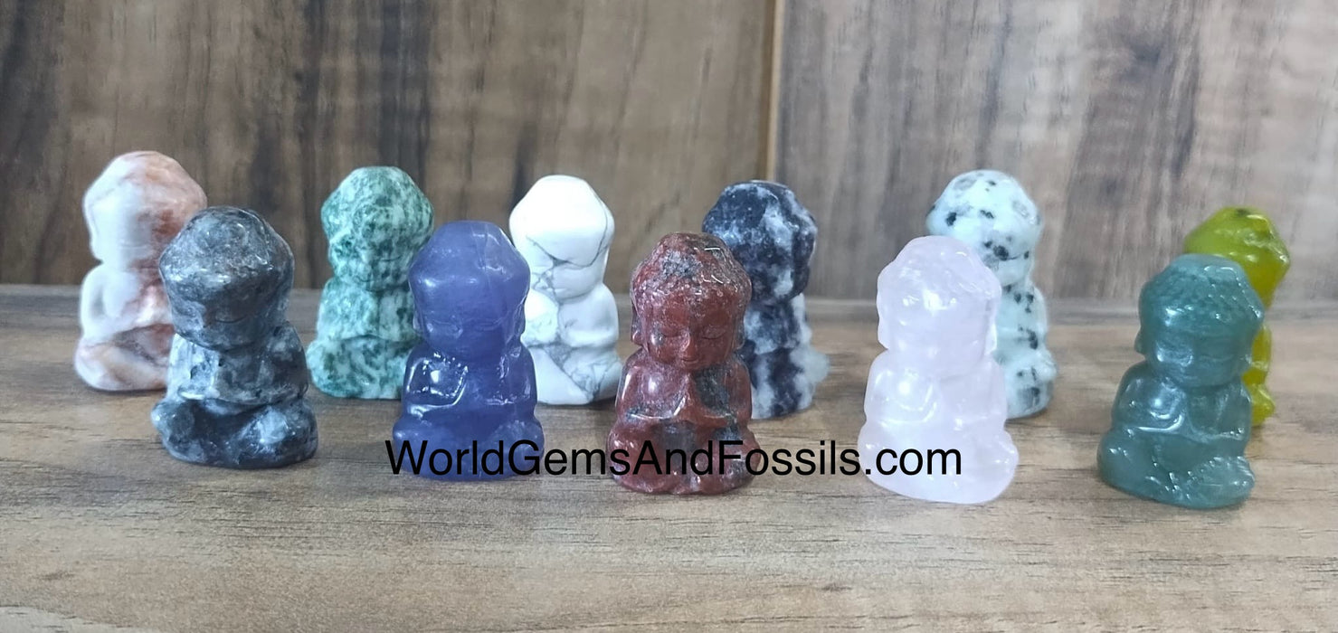 Mix Crystal Buddha 7Pc set Mini