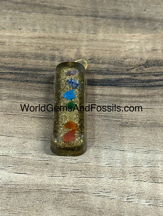 Chakra Orgone Pendant Rectangle