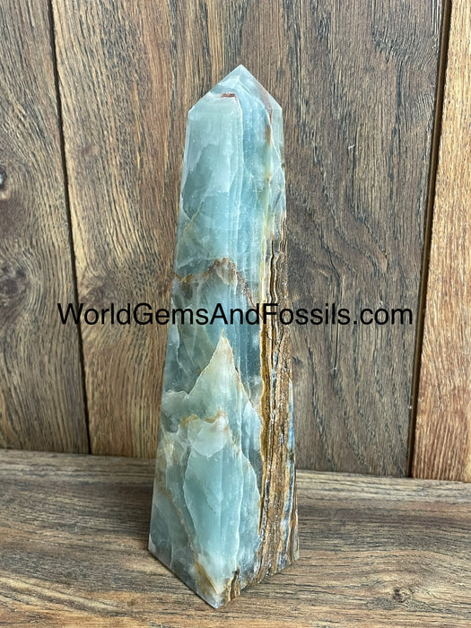 Blue Onyx Obelisk 8.75”  #7