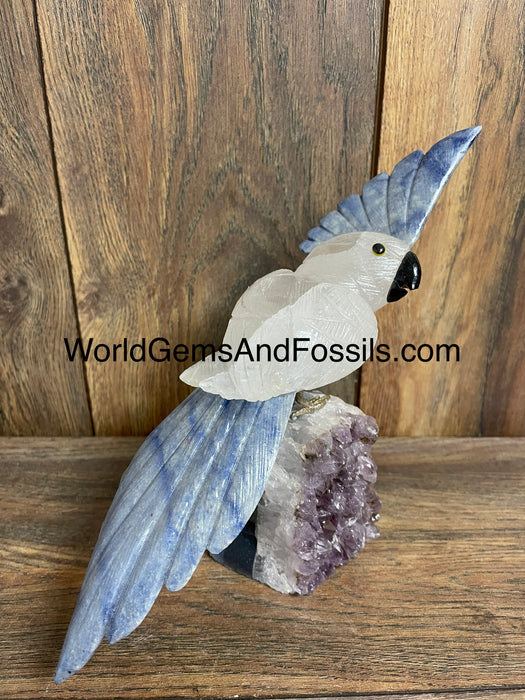 Crystal Bird On Stand  #13    Small