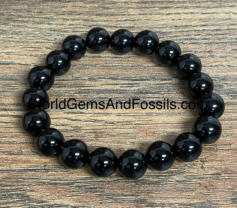 Black Tourmaline Bracelet 10mm A Grade