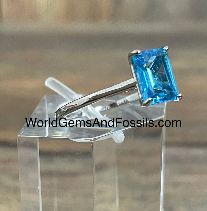 Blue Topaz Ring Sterling Silver #1