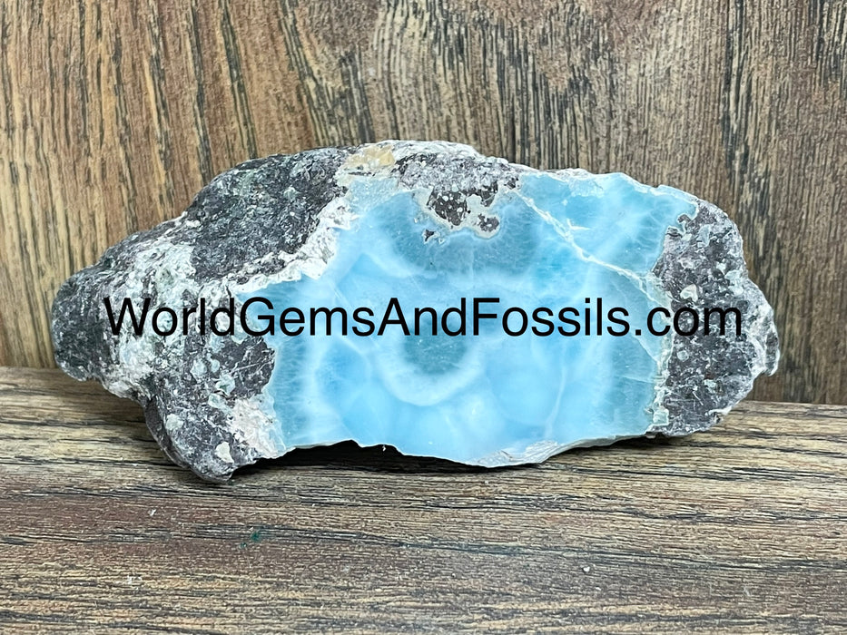 Larimar Specimen Polished Face  3.75” #8