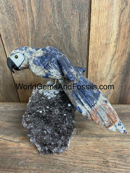 Crystal Bird On Stand  #6  Medium