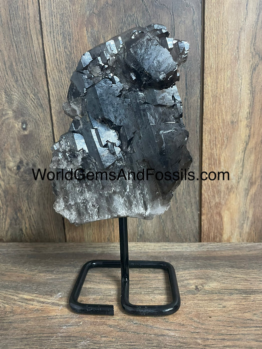 Smoky Quartz Specimen On Stand  9.5”  #2