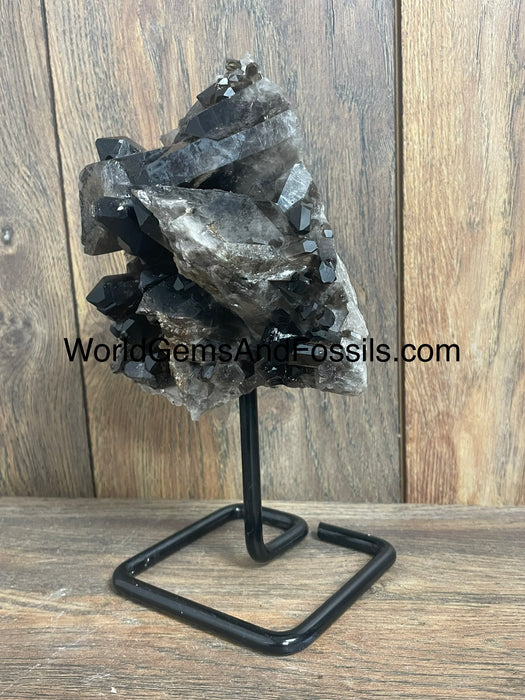 Smoky Quartz Specimen On Stand  8.5”  #1