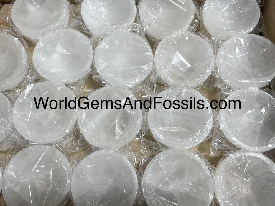 Selenite Bowl Round 3"  Box/100pcs