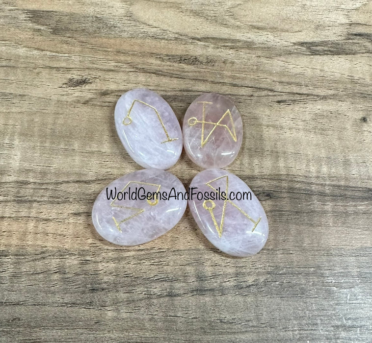 Rose Quartz Archangel Stone Set