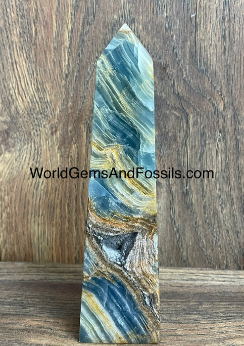 Blue Onyx Obelisk 6.75”  #11