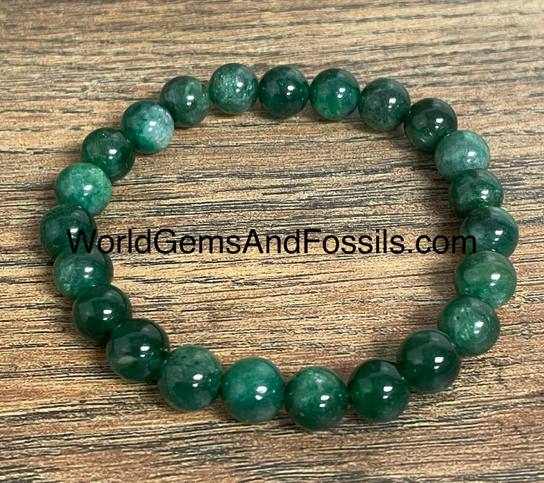 Green Mica Bracelet 8mm