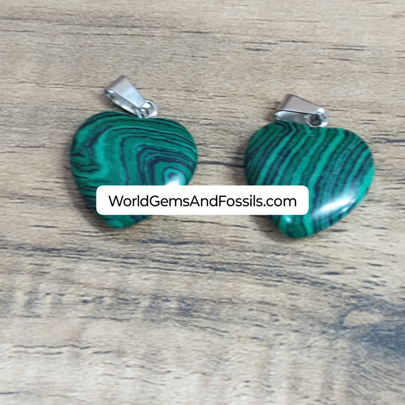 Malachite Heart Pendant