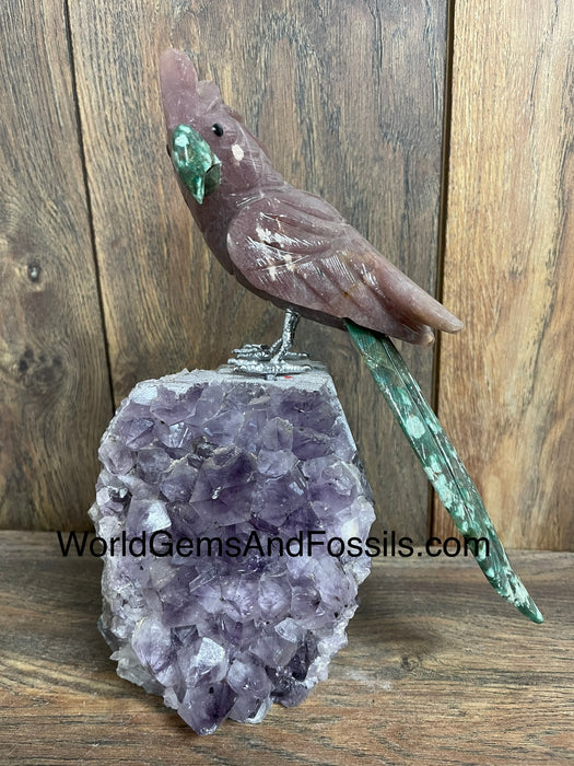 Crystal Bird On Stand  #19  Medium