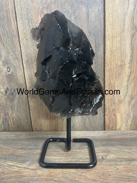 Smoky Quartz Specimen On Stand  9.5”  #2