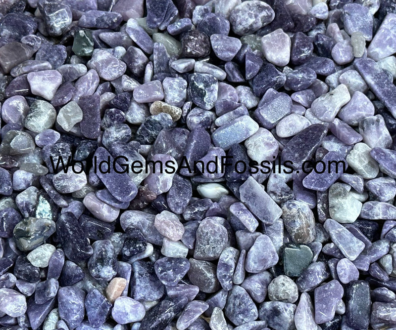 Lepidolite Chip Stones 7-12mm 1 lb