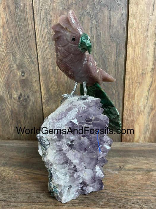 Crystal Bird On Stand  #19  Medium