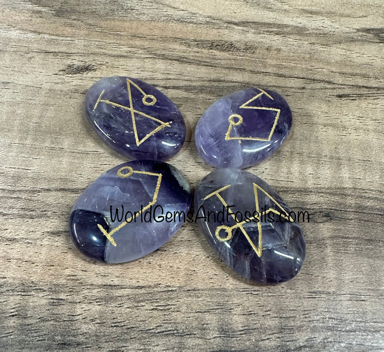 Amethyst Archangel Stone Set