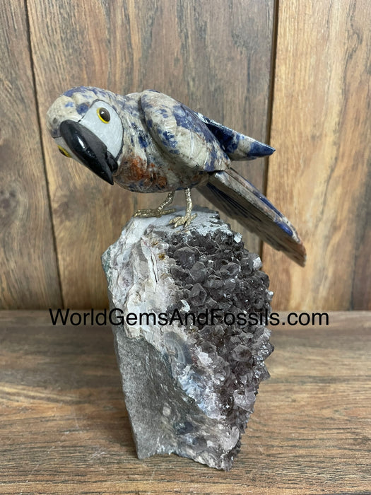 Crystal Bird On Stand  #6  Medium