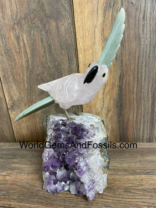 Crystal Bird On Stand  #36  Medium