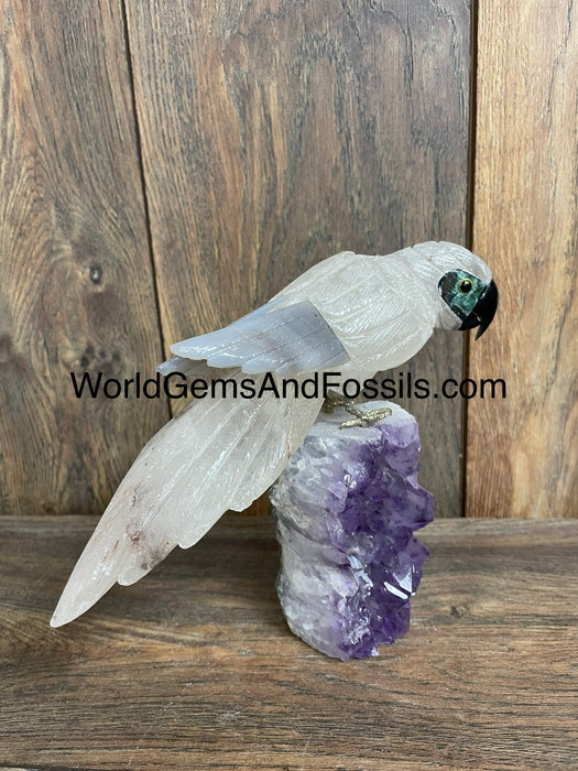 Crystal Bird On Stand  #17  Medium