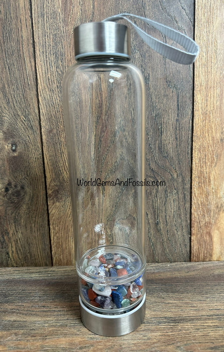 Chakra Chip Crystal Water Bottle