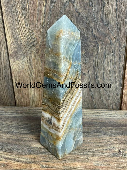 Blue Onyx Obelisk 7”  #4