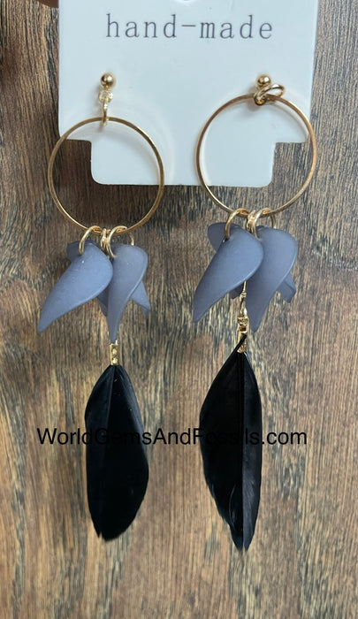 Feather Earring 2Pc Set