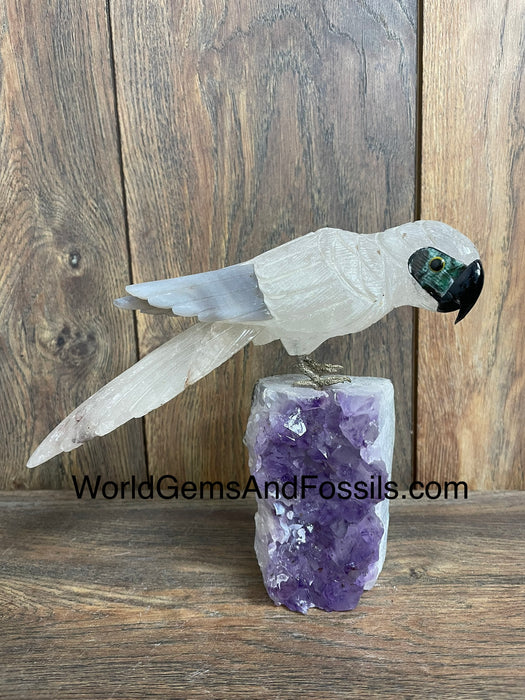 Crystal Bird On Stand  #17  Medium