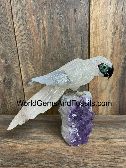 Crystal Bird On Stand  #17  Medium