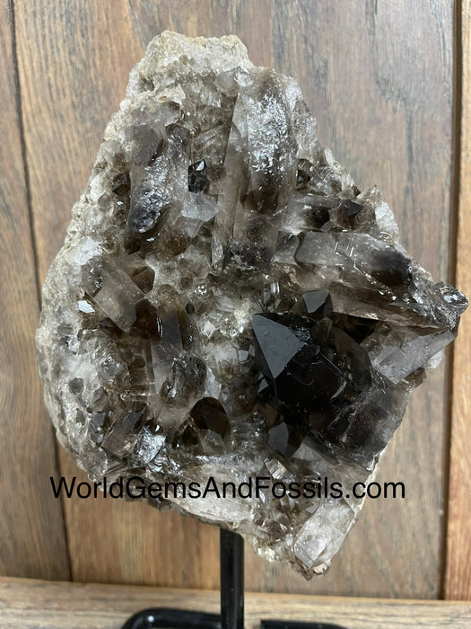 Smoky Quartz Specimen On Stand  9.5”  #9