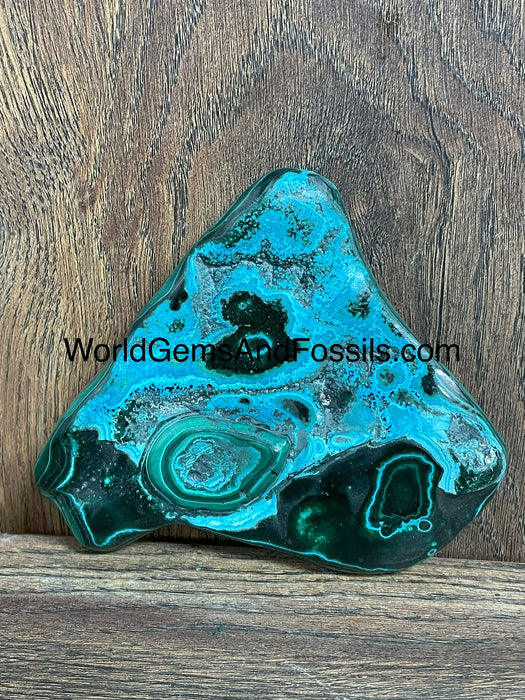 Malachite With Chrysocolla Free Form 5” #5