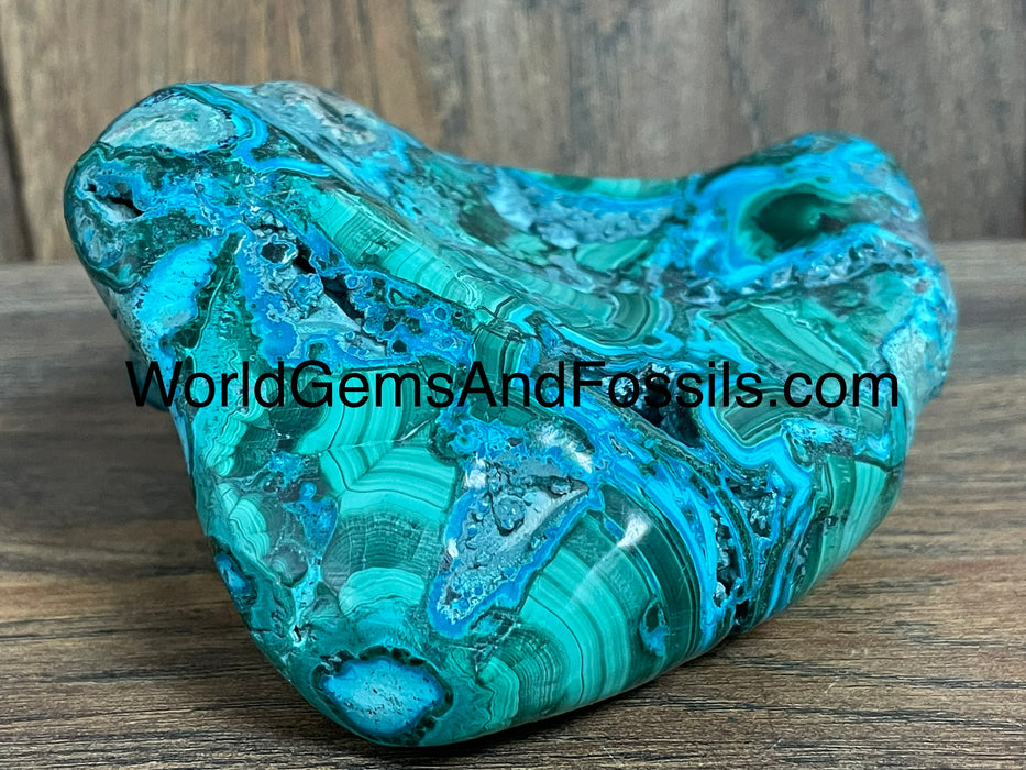 Malachite With Chrysocolla Free Form 4” #1