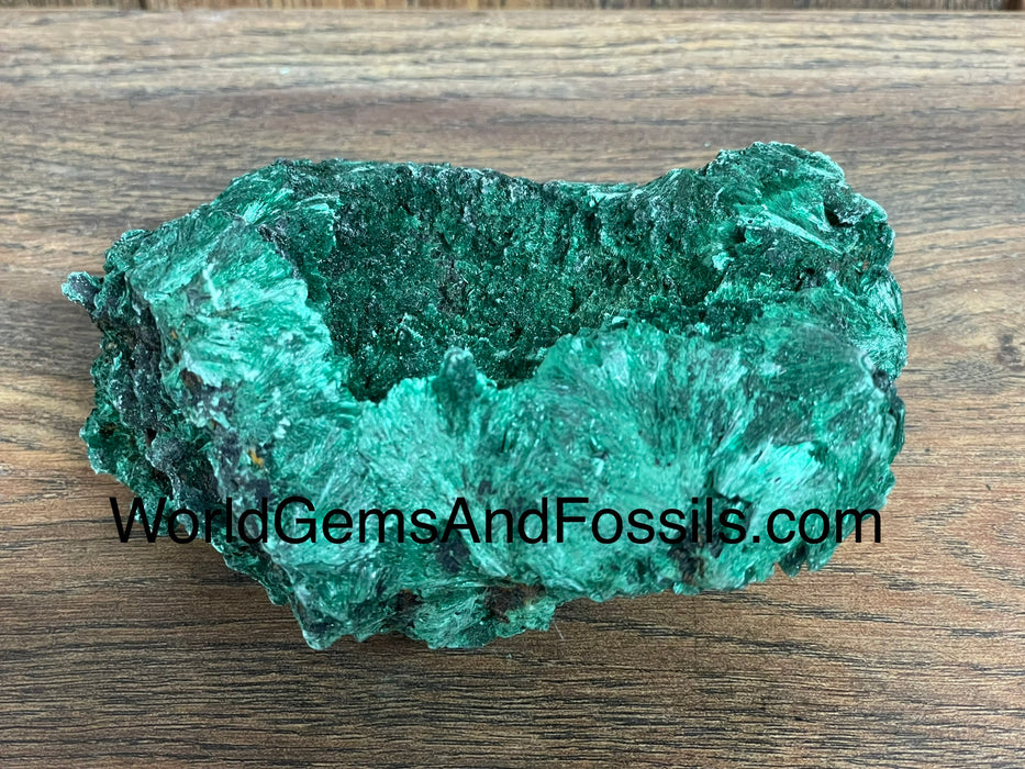 Fibrous Malachite Specimen 4.5”  #7