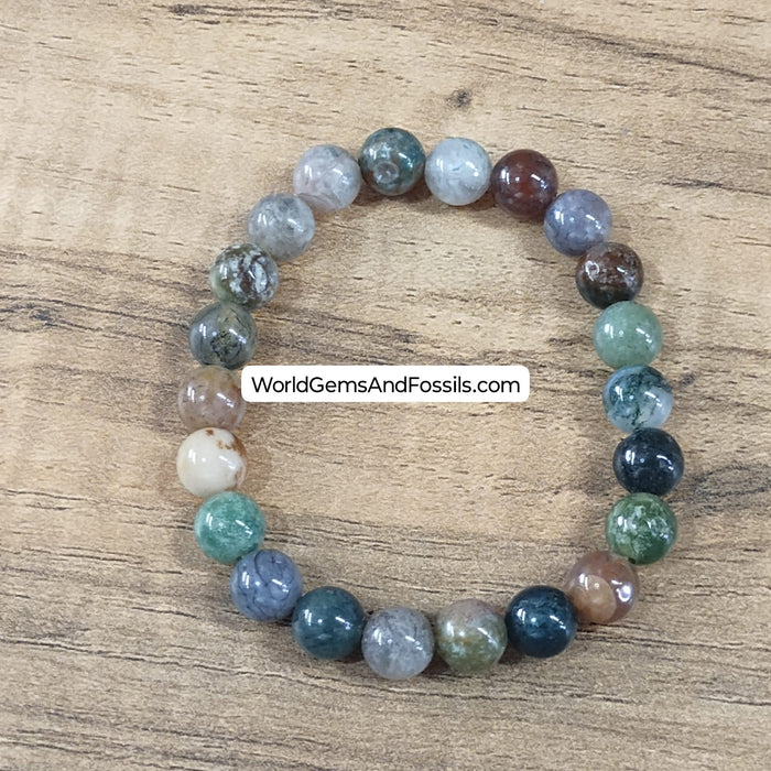 Indian Agate Bracelet 8mm