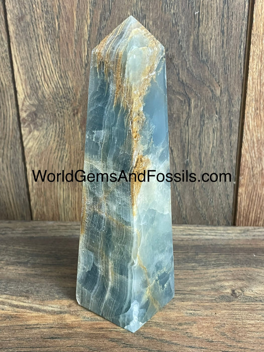 Blue Onyx Obelisk 7.5”  #1