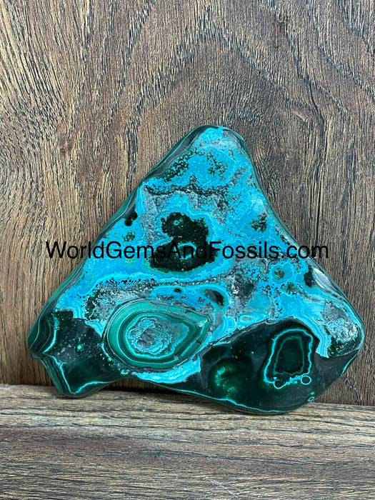 Malachite With Chrysocolla Free Form 5” #5