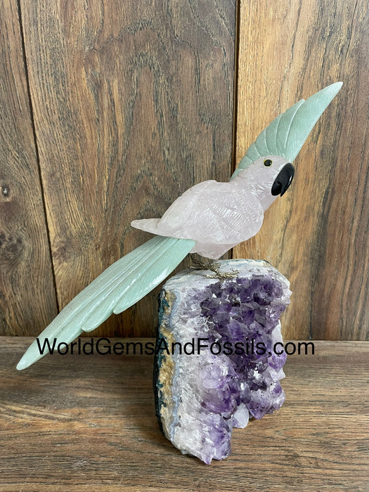 Crystal Bird On Stand  #36  Medium