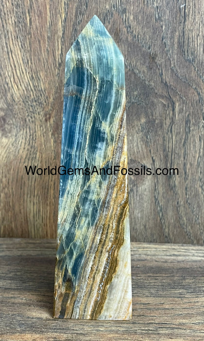 Blue Onyx Obelisk 6.6”  #13