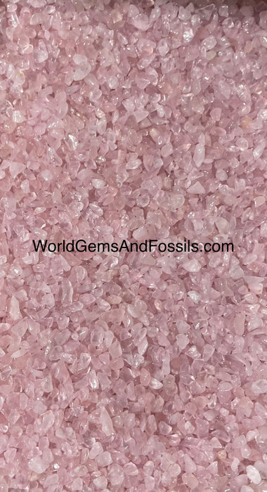 Rose Quartz Chip Stones 5-10mm 1 lb