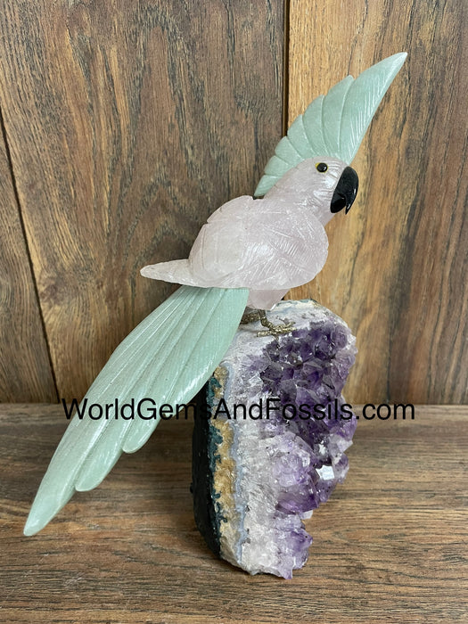 Crystal Bird On Stand  #36  Medium