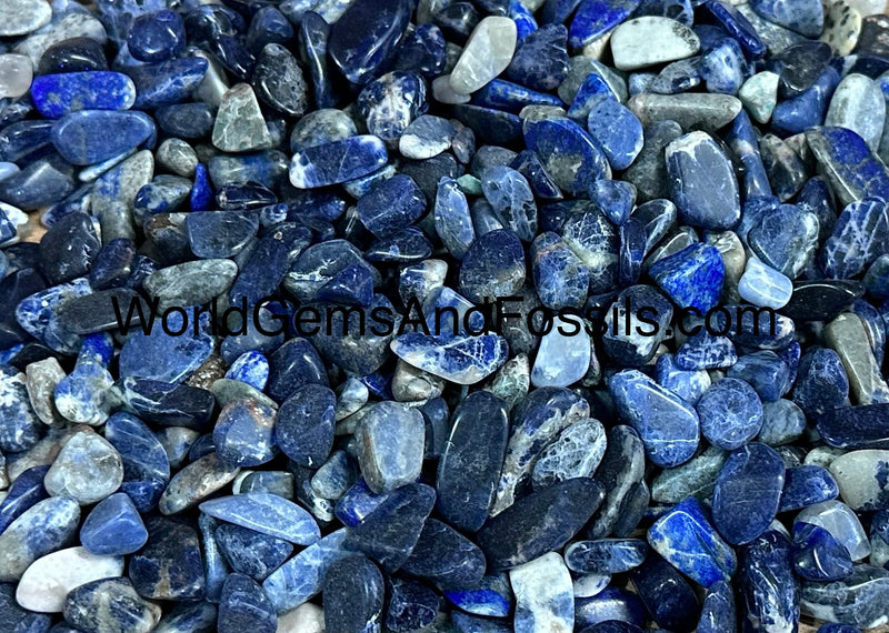 Sodalite Chip Stones 7-12mm 1 lb