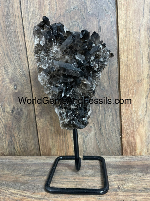 Smoky Quartz Specimen On Stand  9.5”  #10