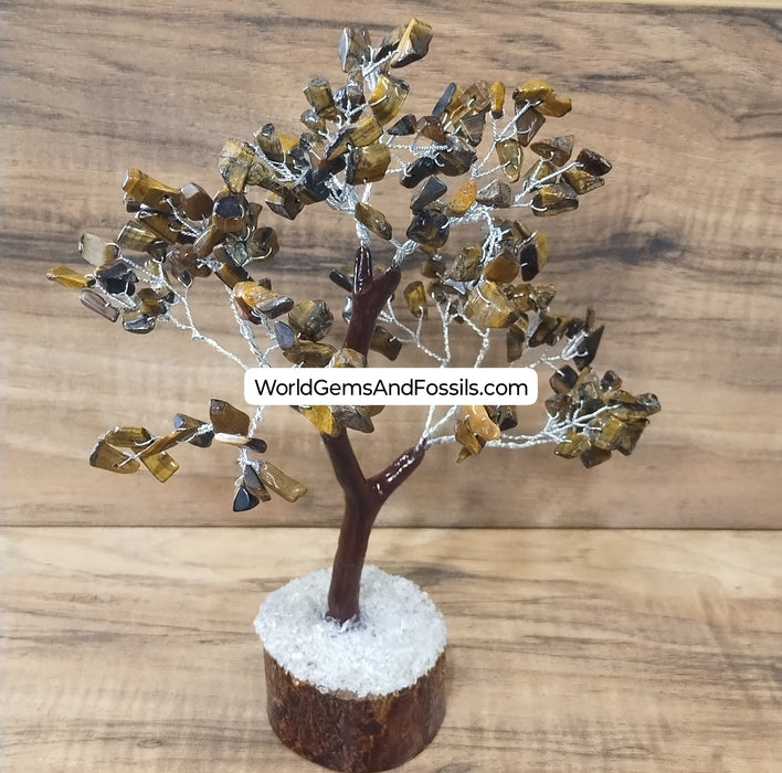 8" Tiger Eye Gem Tree