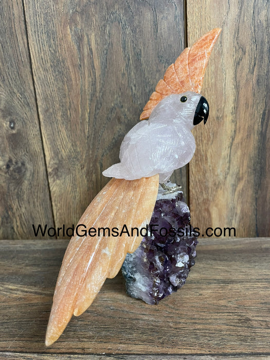 Crystal Bird On Stand  #31  Medium