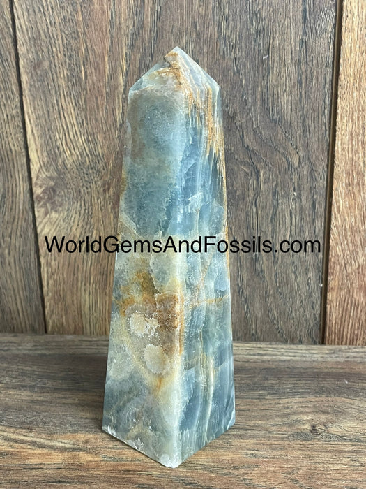 Blue Onyx Obelisk 7.5”  #1