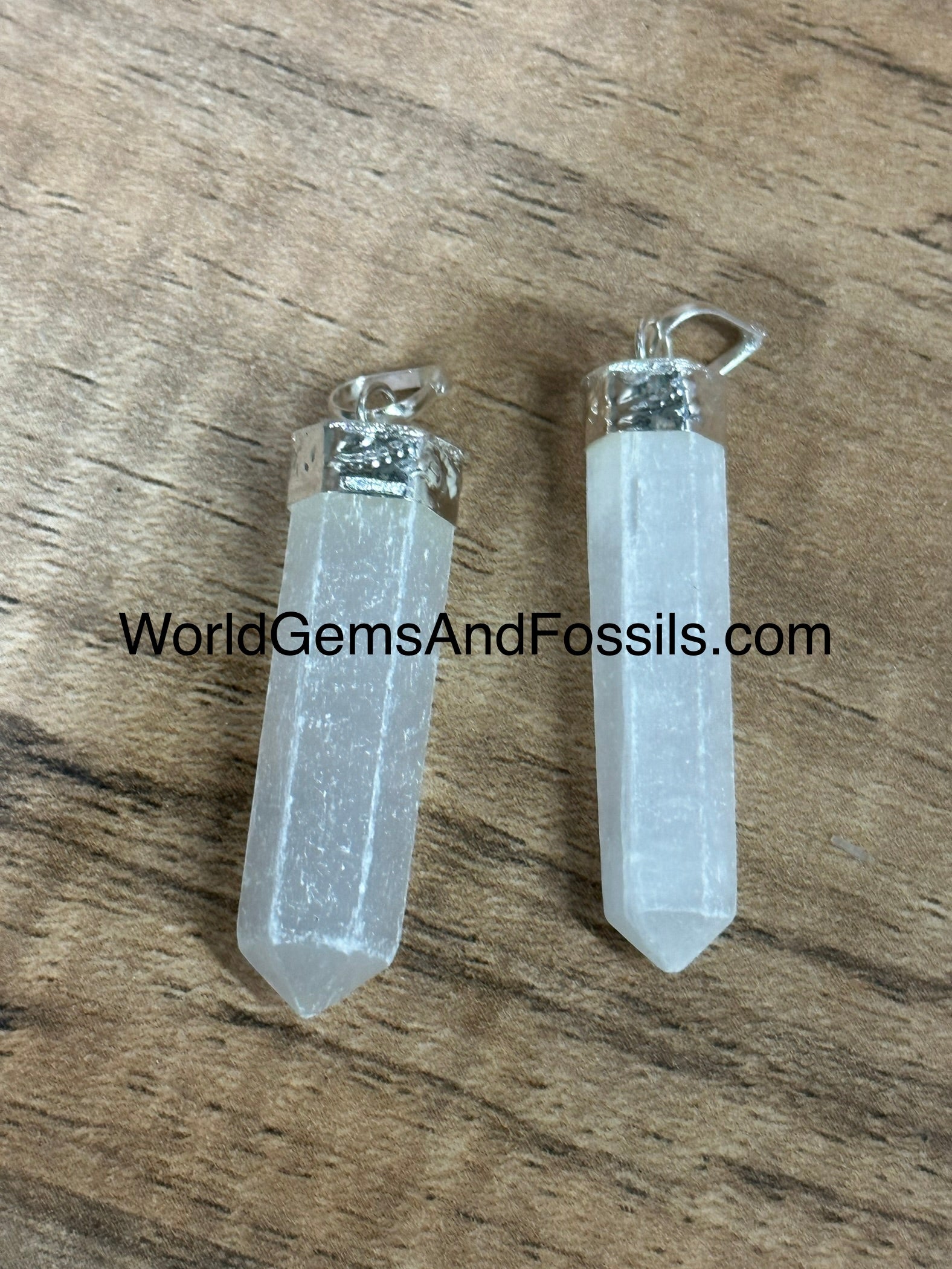 Selenite Cap Point Pendant