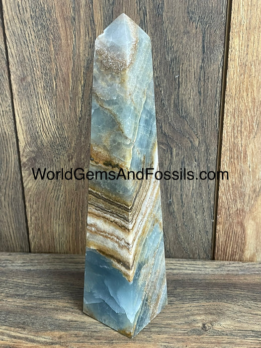 Blue Onyx Obelisk 9.5”  #6