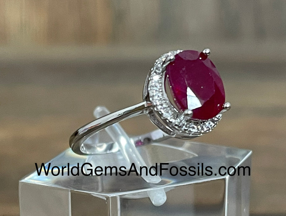 Ruby Ring Sterling Silver #1