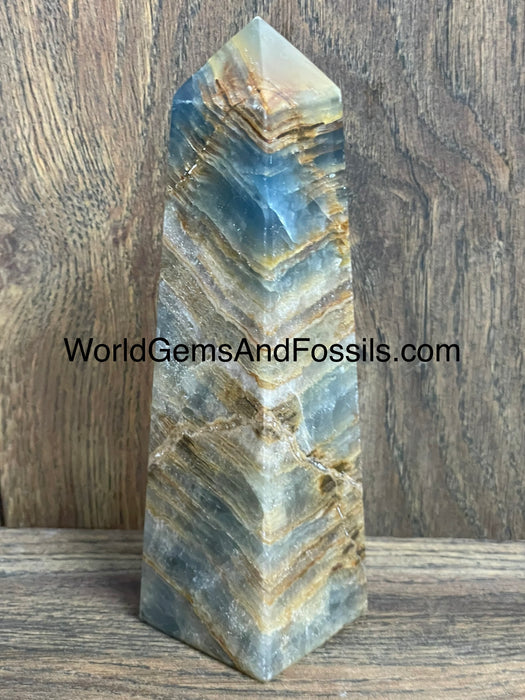 Blue Onyx Obelisk 6.75”  #8