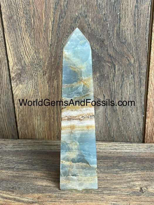 Blue Onyx Obelisk 7”  #4