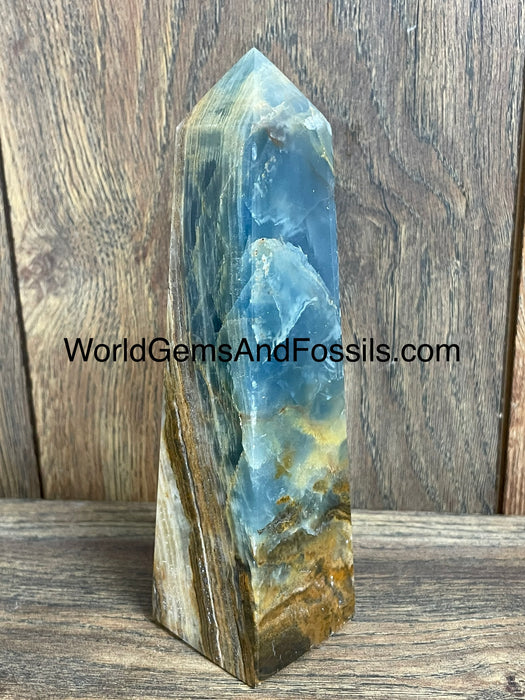 Blue Onyx Obelisk 6.6”  #13